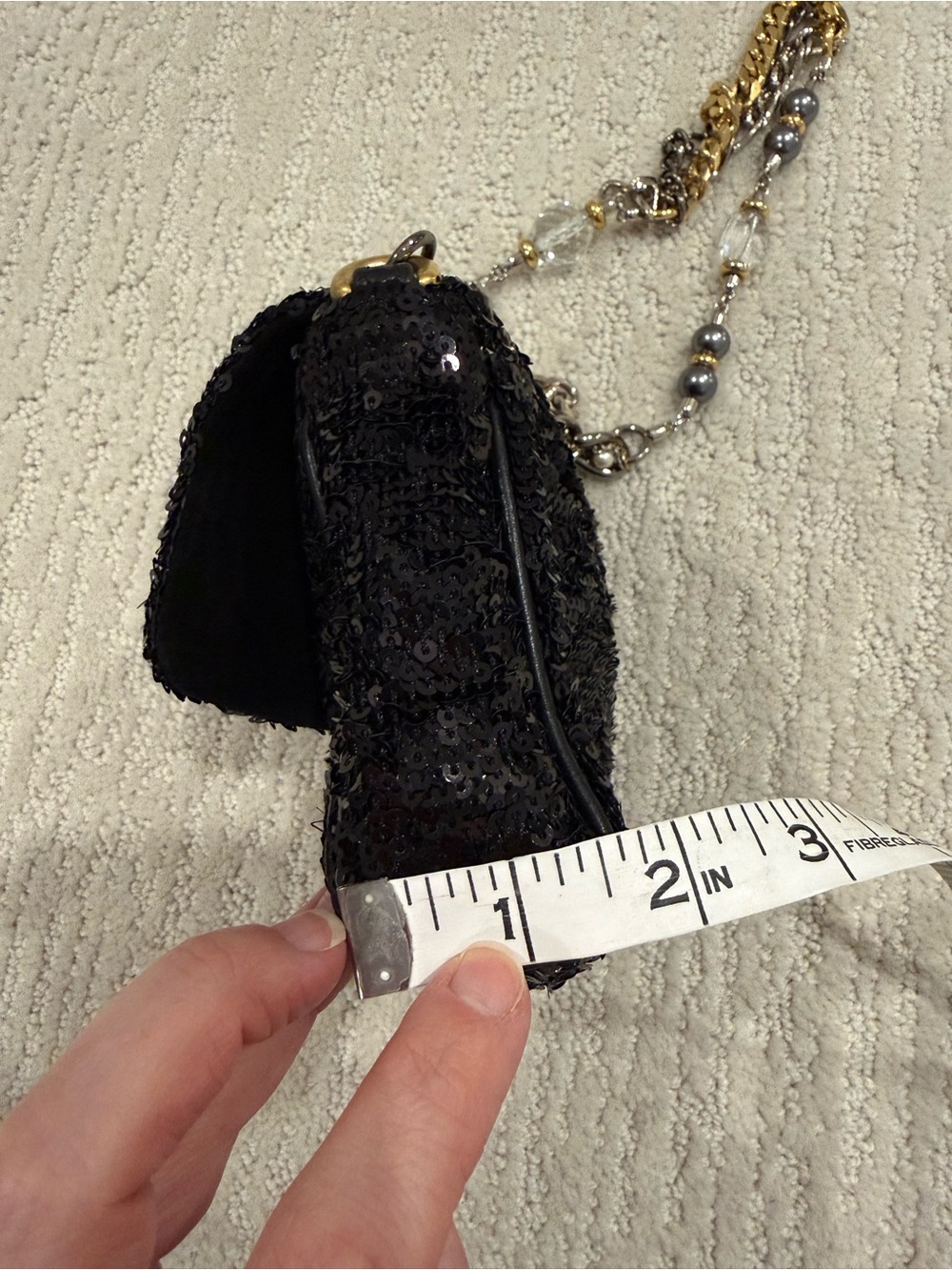 Dolce & Gabbana miss charles sequin flap mini shoulder bag - Picture 8 of 13